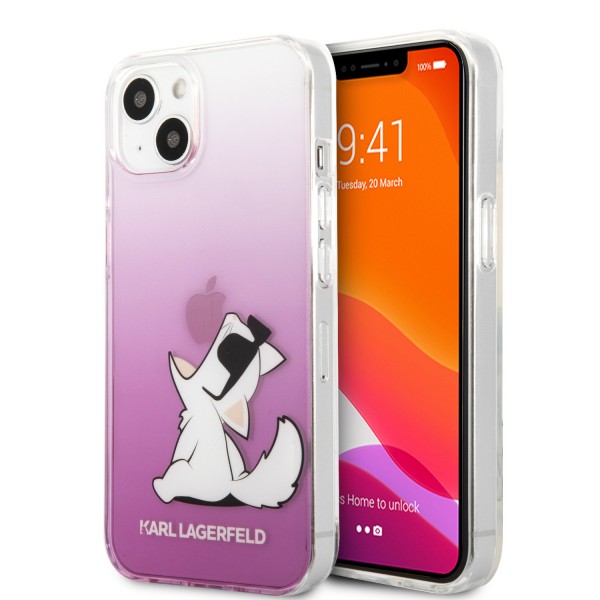 Karl Lagerfeld “Choupette Fun” Hard Case Θήκη προστασίας από σιλικόνη – iPhone 13 (Pink)