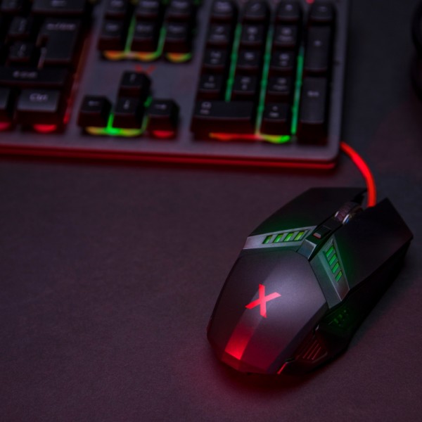 Maxlife MXGM-200 Gaming mouse (800/1000/1600/2400 DPI) σε μαύρο χρώμα