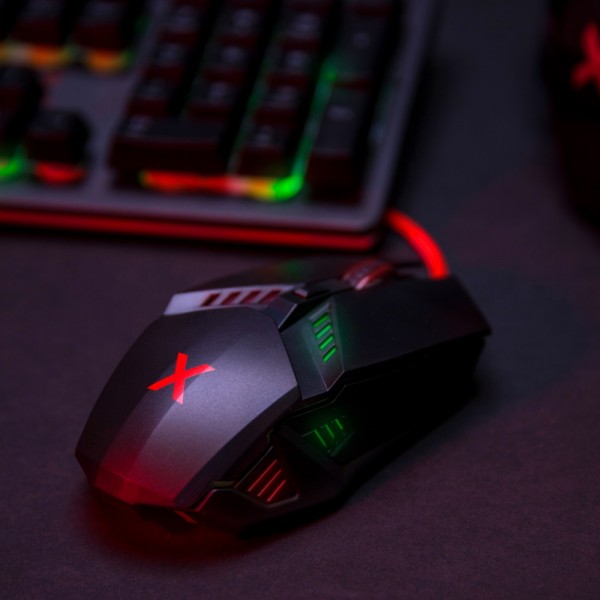 Maxlife MXGM-200 Gaming mouse (800/1000/1600/2400 DPI) σε μαύρο χρώμα