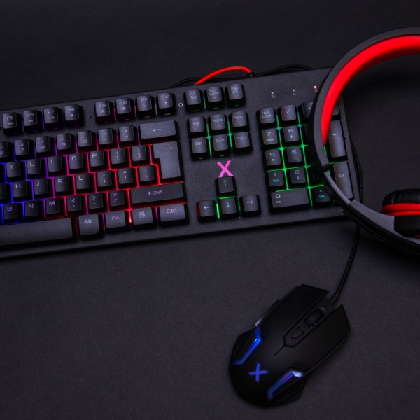 Maxlife MXGK-200 Gaming Πληκτρολόγιο με US QWERTY Layout και καλώδιο 1,8 μέτρα σε μαύρο χρώμα