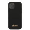 Guess “Vintage Script Gold Logo Collection” Σκληρή Θήκη προστασίας από σιλικόνη – Apple iPhone 12 Pro Max (Μαύρη)