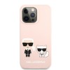 Karl Lagerfeld Silicone Case Karl+Choupette Θήκη προστασίας από σιλικόνη – iPhone 13 Pro (Light Pink)