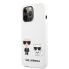 Karl Lagerfeld Silicone Case Karl+Choupette Θήκη προστασίας από σιλικόνη – iPhone 13 Pro (White)