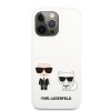 Karl Lagerfeld Silicone Case Karl+Choupette Θήκη προστασίας από σιλικόνη – iPhone 13 Pro (White)