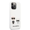 Karl Lagerfeld Silicone Case Karl+Choupette Θήκη προστασίας από σιλικόνη – iPhone 13 Pro (White)