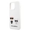 Karl Lagerfeld Silicone Case Karl+Choupette Θήκη προστασίας από σιλικόνη – iPhone 13 Pro (White)