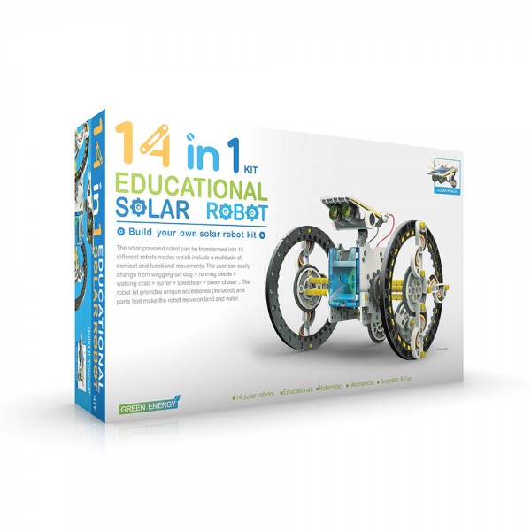 Construct & Create 14 in 1 Solar Robot Kit #51876