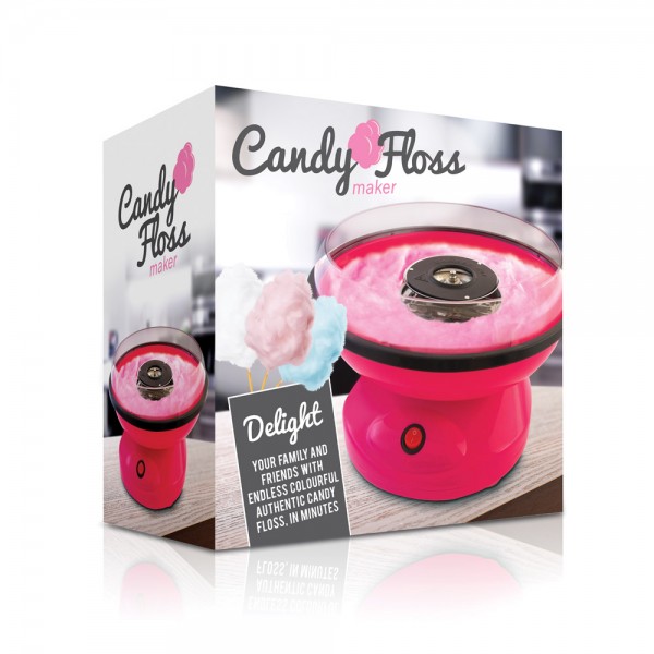 The Source Candy Floss Maker Συσκευή οικιακής παρασκευής για Μαλλί της Γριάς σε φούξια χρώμα