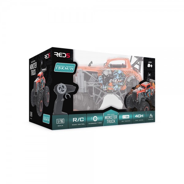 RC Monster Truck – Τηλεκατευθυνόμενο R/C Monster Truck σε κλίμακα 1:16 #86092