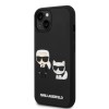 Karl Lagerfeld 3D Rubber Case Karl & Choupette Θήκη προστασίας από σιλικόνη – iPhone 14 Plus (Μαύρο - KLHCP14M3DRKCK)