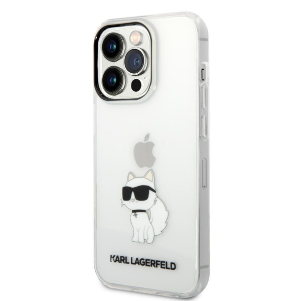 Karl Lagerfeld Ikonik Back Cover Case Choupette Διάφανη θήκη προστασίας από TPU / PC – iPhone 14 Pro (Clear)