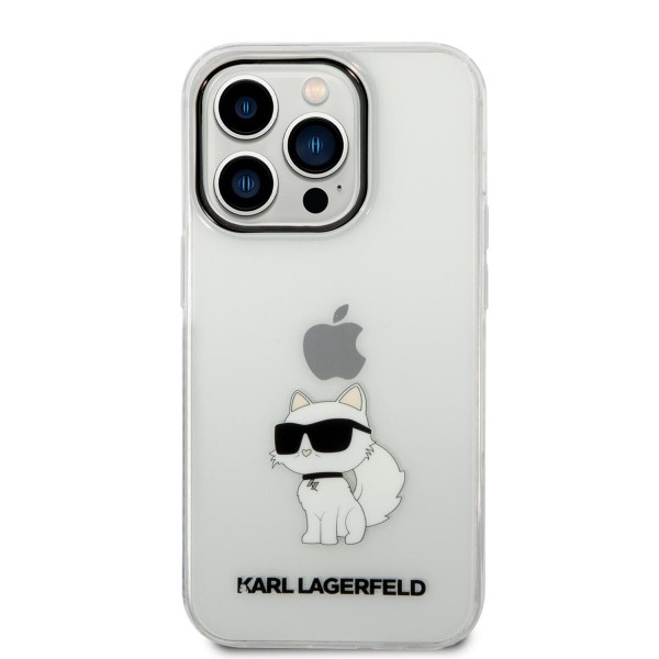 Karl Lagerfeld Ikonik Back Cover Case Choupette Διάφανη θήκη προστασίας από TPU / PC – iPhone 14 Pro (Clear)