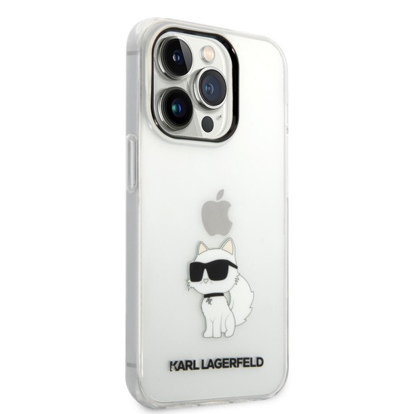 Karl Lagerfeld Ikonik Back Cover Case Choupette Διάφανη θήκη προστασίας από TPU / PC – iPhone 14 Pro (Clear)