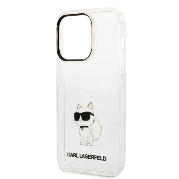 Karl Lagerfeld Ikonik Back Cover Case Choupette Διάφανη θήκη προστασίας από TPU / PC – iPhone 14 Pro (Clear)