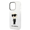 Karl Lagerfeld Ikonik Back Cover Case Karl Διάφανη θήκη προστασίας από TPU / PC – iPhone 14 Pro (Clear)