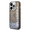 Karl Lagerfeld Liquid Glitter Translucent Case Elongated Logo Θήκη προστασίας – iPhone 14 Pro (Clear Black/Glitter)