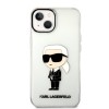 Karl Lagerfeld Ikonik Back Cover Case Karl Διάφανη θήκη προστασίας από TPU / PC – iPhone 14 Plus (Clear)