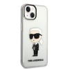 Karl Lagerfeld Ikonik Back Cover Case Karl Διάφανη θήκη προστασίας από TPU / PC – iPhone 14 Plus (Clear)