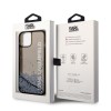 Karl Lagerfeld Liquid Glitter Translucent Case Elongated Logo Θήκη προστασίας – iPhone 14 Plus (Clear Black/Glitter)