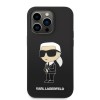 Karl Lagerfeld NFT Ikonik Magsafe Silicone Case Karl Θήκη προστασίας με ενσωματωμένο δαχτυλίδι MagSafe – iPhone 14 Pro (Black)