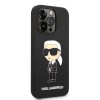 Karl Lagerfeld NFT Ikonik Magsafe Silicone Case Karl Θήκη προστασίας με ενσωματωμένο δαχτυλίδι MagSafe – iPhone 14 Pro (Black)