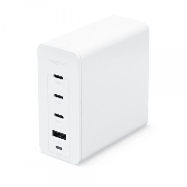 Mophie Speedport 120W 3xUSB-C PD 1xUSB-A GaN Fast Wall Charger Οικιακός φορτιστής 4 θυρών ταχείας φόρτισης ισχύος 120W (λευκός) (409909309)