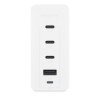 Mophie Speedport 120W 3xUSB-C PD 1xUSB-A GaN Fast Wall Charger Οικιακός φορτιστής 4 θυρών ταχείας φόρτισης ισχύος 120W (λευκός) (409909309)