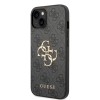 Guess “4G Logo Collection” Hard Case PU Leather Θήκη προστασίας από δερματίνη – iPhone 14 Plus (Γκρι) #GUHCP14M4GMGGR