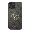 Guess “4G Logo Collection” Hard Case PU Leather Θήκη προστασίας από δερματίνη – iPhone 14 Plus (Γκρι) #GUHCP14M4GMGGR