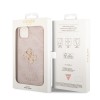 Guess “4G Logo Collection” Hard Case PU Leather Θήκη προστασίας από δερματίνη – iPhone 14 Plus (Ροζ) #GUHCP14M4GMGPI