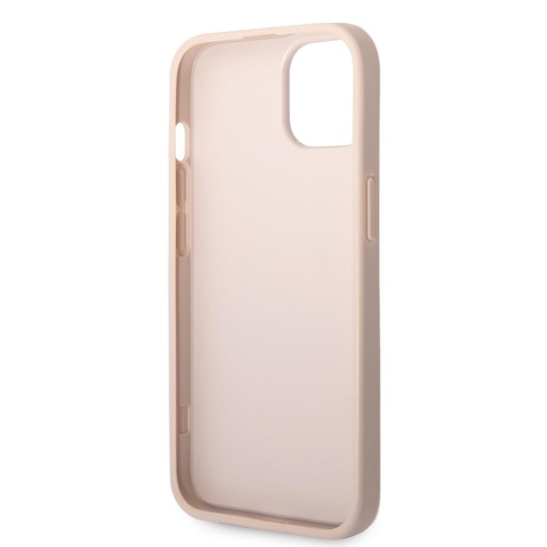 Guess “4G Logo Collection” Hard Case PU Leather Θήκη προστασίας από δερματίνη – iPhone 14 Plus (Ροζ) #GUHCP14M4GMGPI