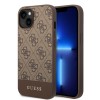 Guess “4G Logo Collection” Printed Stripe Θήκη προστασίας από δερματίνη – iPhone 14 Plus (Καφέ) #GUHCP14MG4GLBR