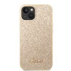 Guess Glitter Flakes Case with Ikonik Patch and Vintage Script Logo Θήκη προστασίας από σιλικόνη – iPhone 14 Plus (Glitter Gold) #GUHCP14MHGGSHD