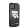 Karl Lagerfeld Double Layer Glitter Hard Case Karl's Head Θήκη προστασίας από σιλικόνη – Apple iPhone 11 Pro (Μαύρο)