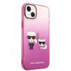 Karl Lagerfeld “Karl & Choupette” Back Cover Case Διάφανη Θήκη προστασίας από Liquid Silicone – iPhone 14 Plus (Pink) #KLHCP14MTGKCP