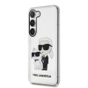 Karl Lagerfeld Transpared Case Karl+Choupette- Θήκη προστασίας απο σιλικόνη -Samsung Galaxy S23 S911 (Clear/Glitter) #KLHCS23SHNKCTGT