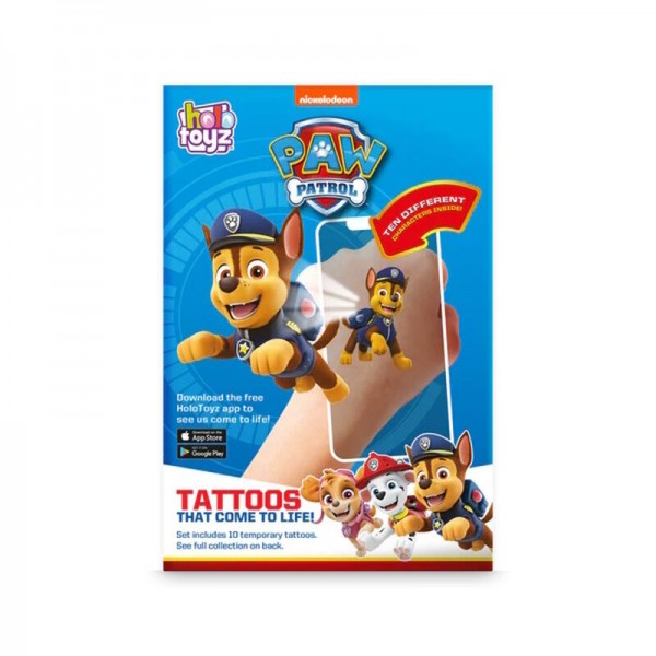 HoloToyz – Paw Patrol Augmented Reality Τατουάζ Επαυξημένης Πραγματικότητας #TT60PawPatrol