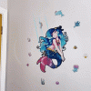 HoloToyz – Majestic Mermaid AR Wall Decals Τεράστιο Αυτοκόλλητο Τοίχου Επαυξημένης πραγματικότητας με εικόνες που ζωντανεύουν σε κινούμενα σχέδια