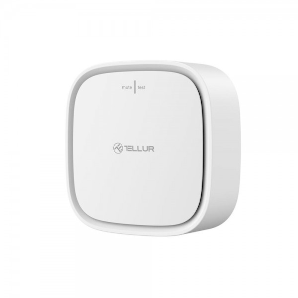 Tellur WiFi Smart Gas Sensor Ανιχνευτής διαρροής φυσικού αερίου WiFi σε λευκό (TLL331291)