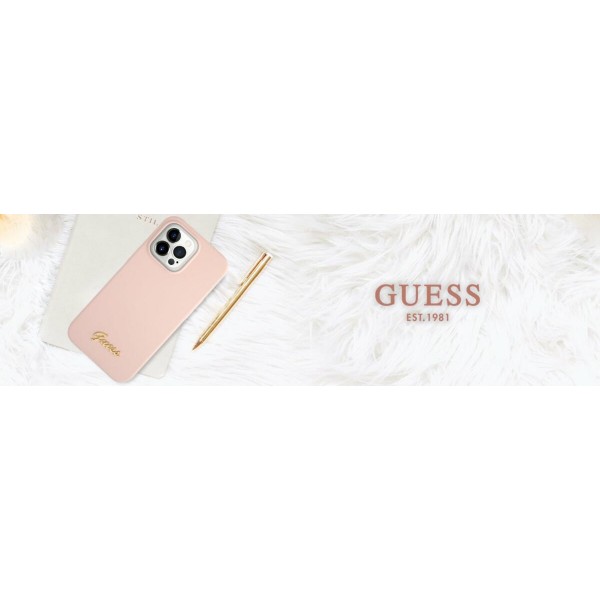 Guess Translucent MagSafe Compatible Back Cover Διάφανη Θήκη προστασίας συμβατή με MagSafe – Apple iPhone 13 Pro (Ροζ)