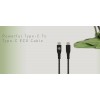 Καλώδιο φόρτισης και δεδομένων Tellur Green Data Cable Type-C σε Type-C – 1 μέτρο σε μαύρο χρώμα