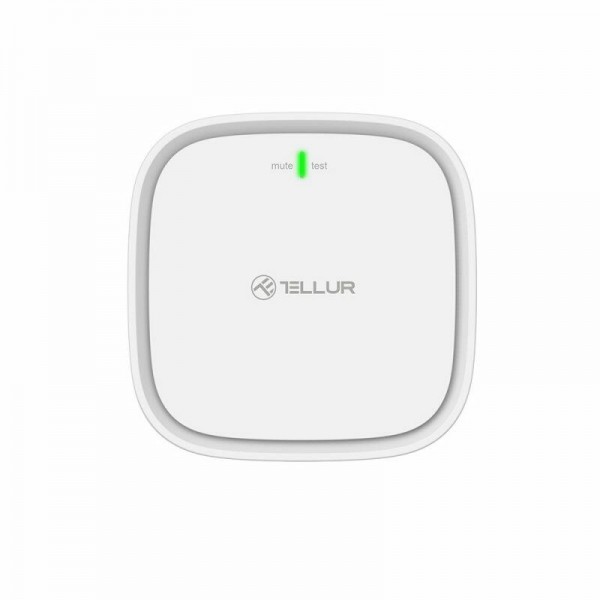 Tellur WiFi Smart Gas Sensor Ανιχνευτής διαρροής φυσικού αερίου WiFi σε λευκό (TLL331291)