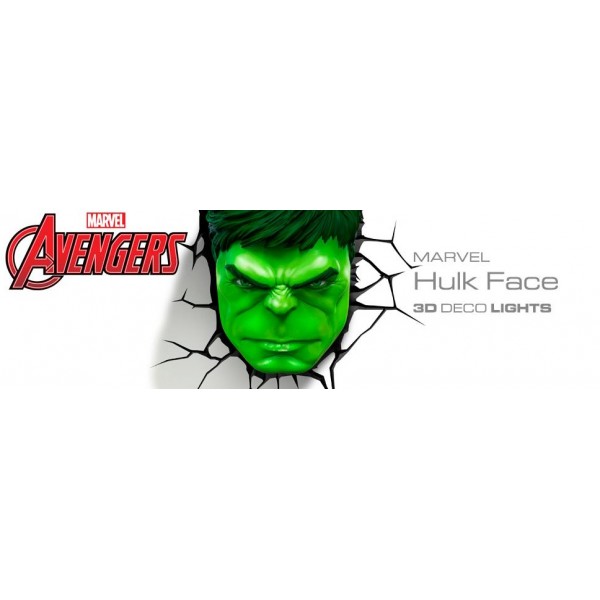 The Source Hulk Face 3D Deco Light #75193