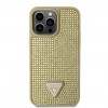 Guess “Rhinestones Triangle Metal Logo Collection” Θήκη προστασίας για iPhone 14 Pro Max Χρυσό #GUHCP14XHDGTPD