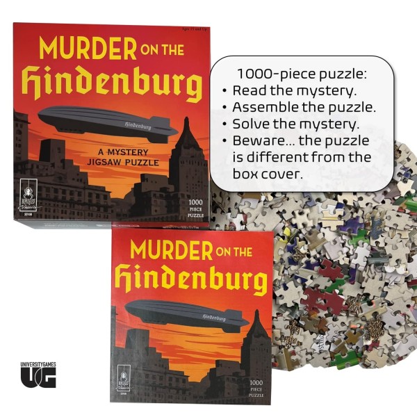 University Games Mystery Puzzle Murder on the Hindenburg 1000pieces #UG33100