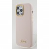 Guess “Vintage Script Gold Logo Collection” Σκληρή Θήκη προστασίας από σιλικόνη – Apple iPhone 15 Pro Ροζ #GUHCP15LSMBSLP