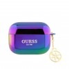 Guess “4G Charm” Collection Θήκη προστασίας από ιριδίζουσα σιλικόνη για Apple Airpods Pro με κρεμαστό στολίδι Black #GUAPHPLIGEK