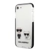 Karl Lagerfeld Ikonik Case “Karl & Choupette” Θήκη προστασίας από σκληρό πλαστικό – iPhone 7/8/SE Λευκό #KLHCI8TPEKCW