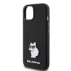 Karl Lagerfeld Choupette Metal Pin Hard Case Θήκη προστασίας από σιλικόνη – iPhone 15 Black #KLHCP15SSMHCNPK