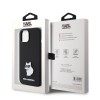 Karl Lagerfeld Choupette Metal Pin Hard Case Θήκη προστασίας από σιλικόνη – iPhone 15 Black #KLHCP15SSMHCNPK